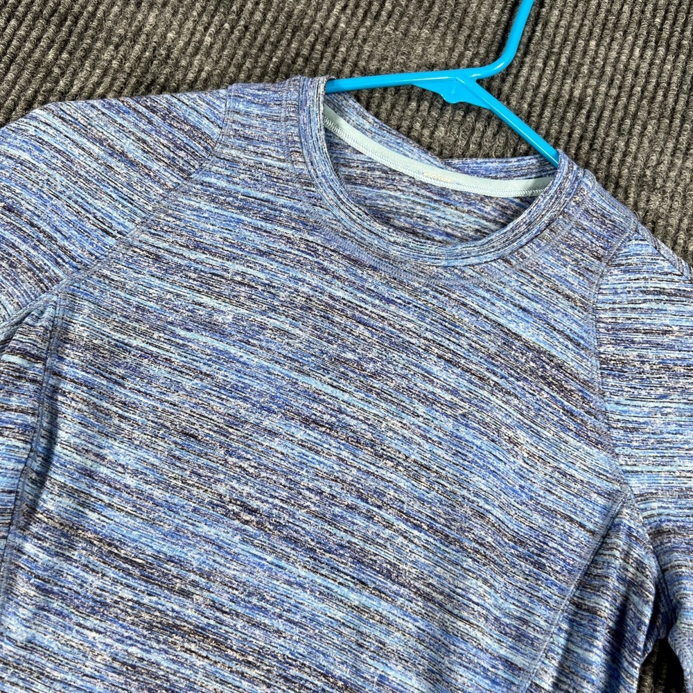 Lululemon Shirt Womens Size 4 Blue Long Sleeve Active Casual Comfort Gym